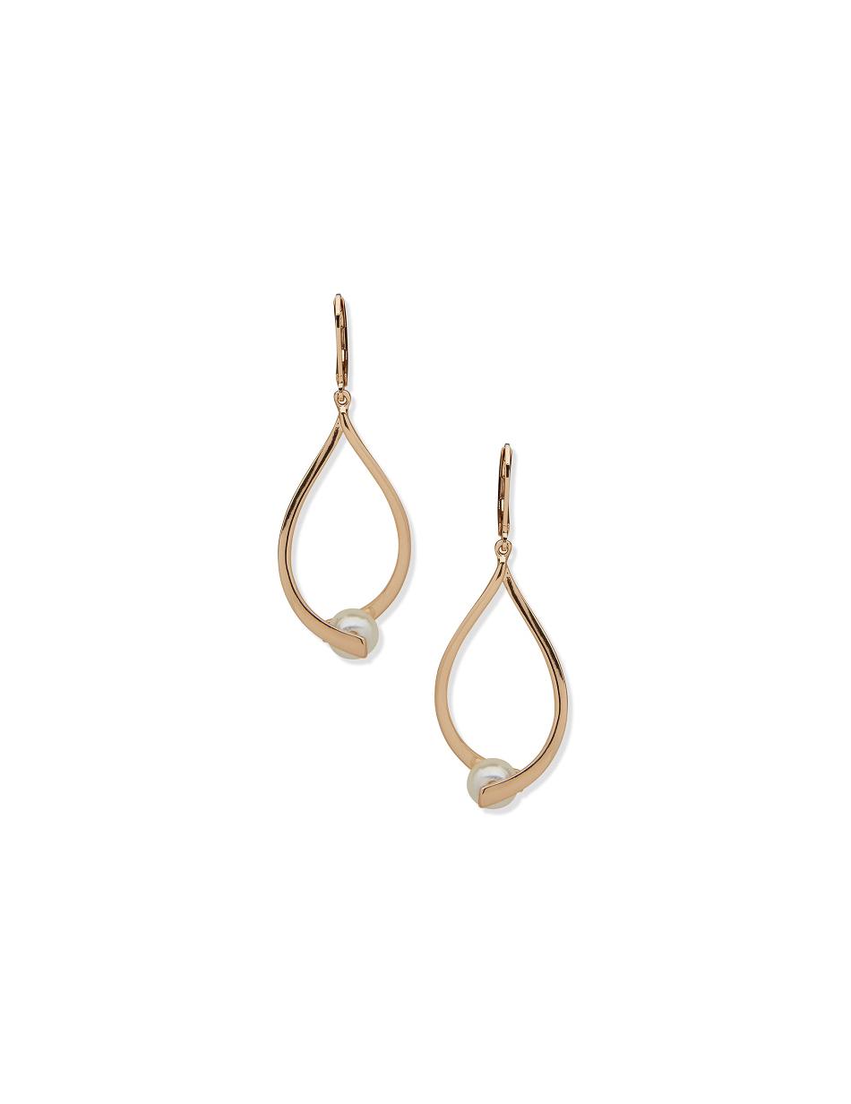 Boucles d'oreilles percées Anne Klein Drop With Pegged Pearl   | RWD-2432758